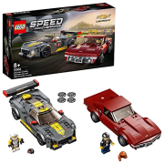 Lego Speed Champions 76903 Chevrolet Corvette C8.R Race Car and 1968 Chevrolet Corvette