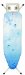 Brabantia Ice Water Ironing Board - Size B - 124 x 38cm